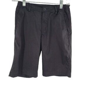 Nike Dri Fit Golf Black Straight Leg  Bermuda Shorts Mid Rise Men's Size Medium